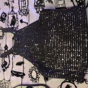 Guess night out sparkly halter top
